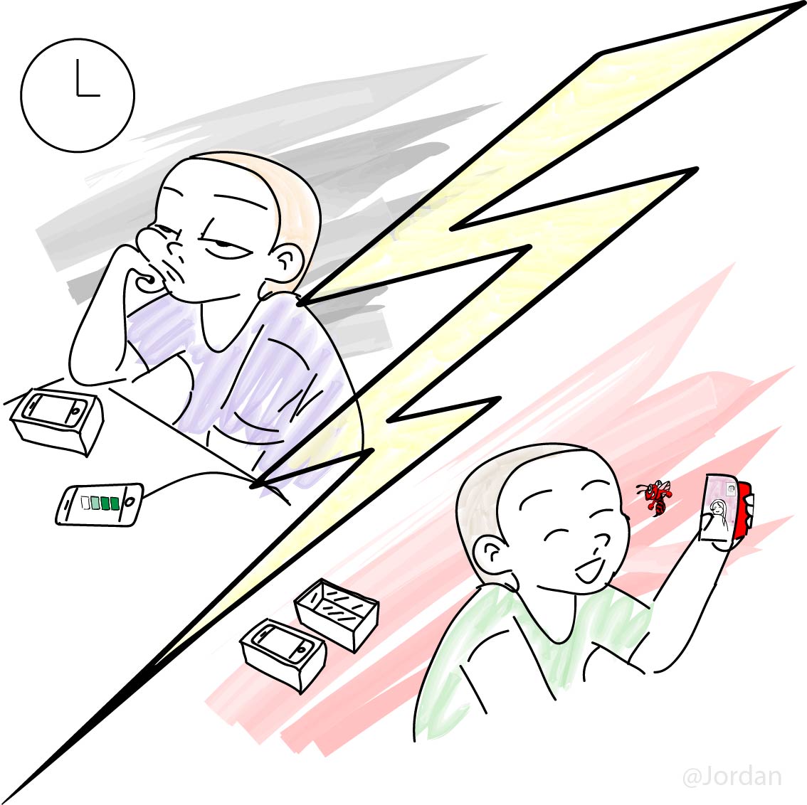 Illustration batterie neuve avec Peebeez